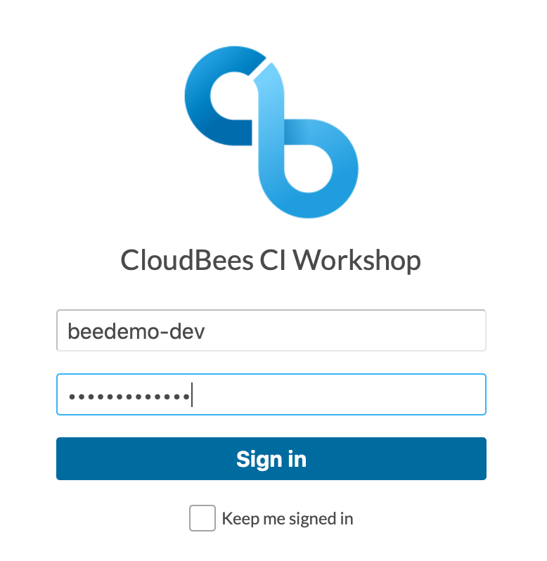 CloudBees CI Login